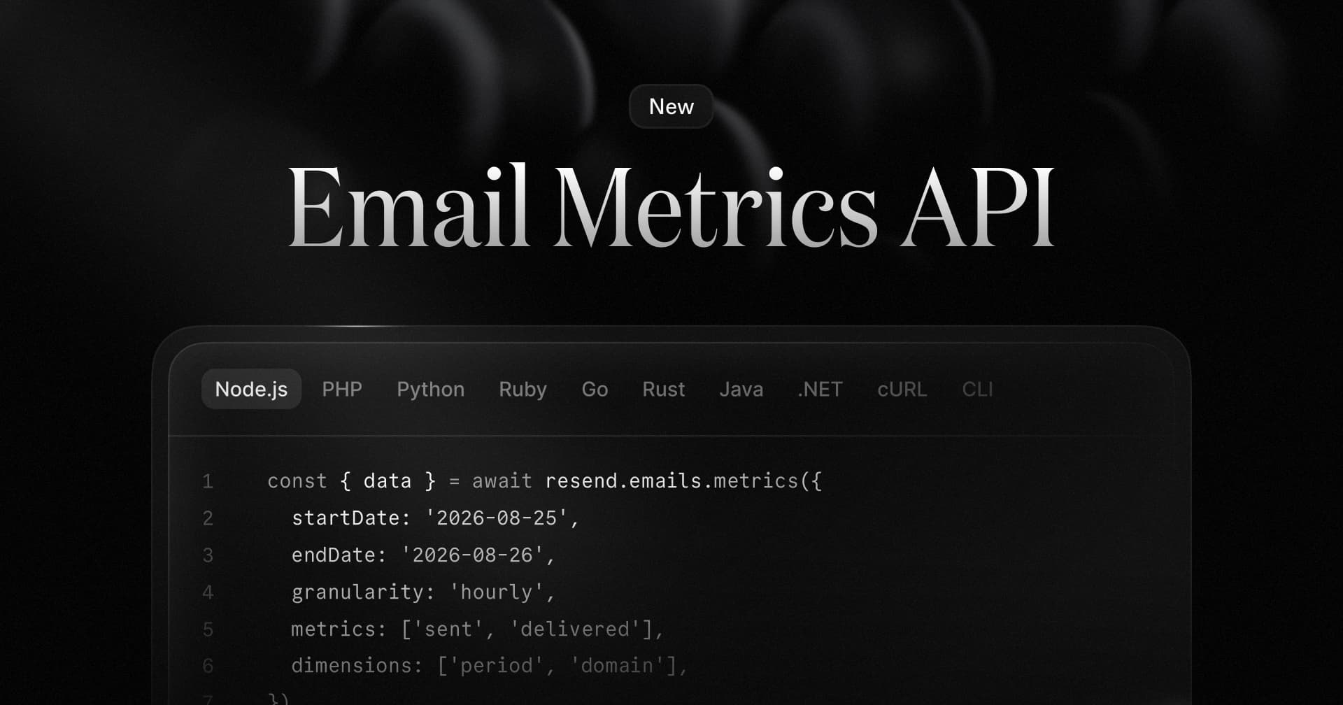 Email Metrics API